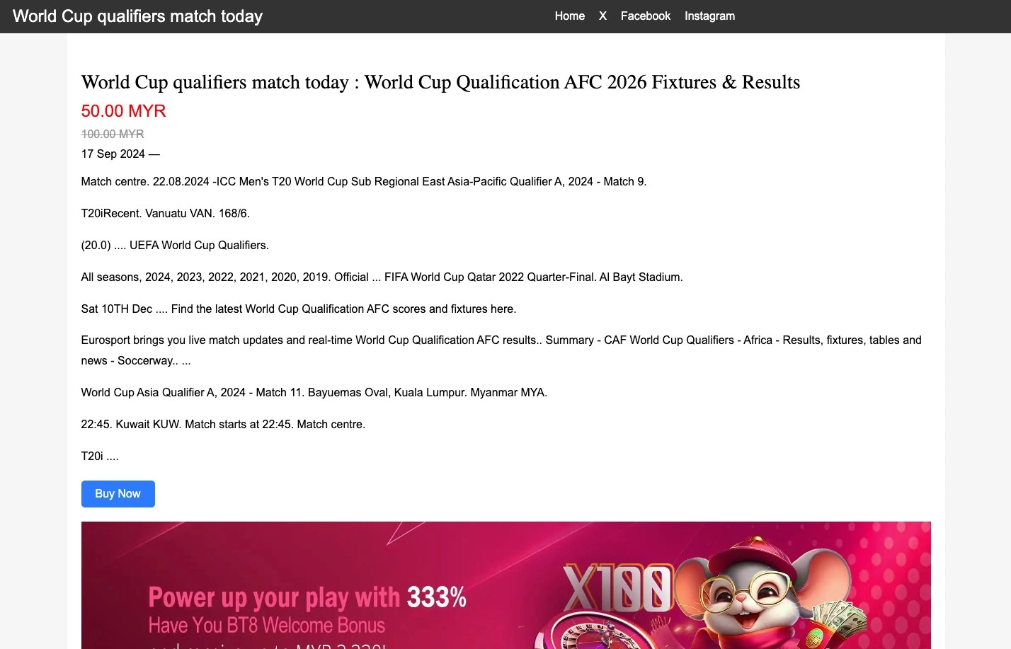 sample of hacked websites